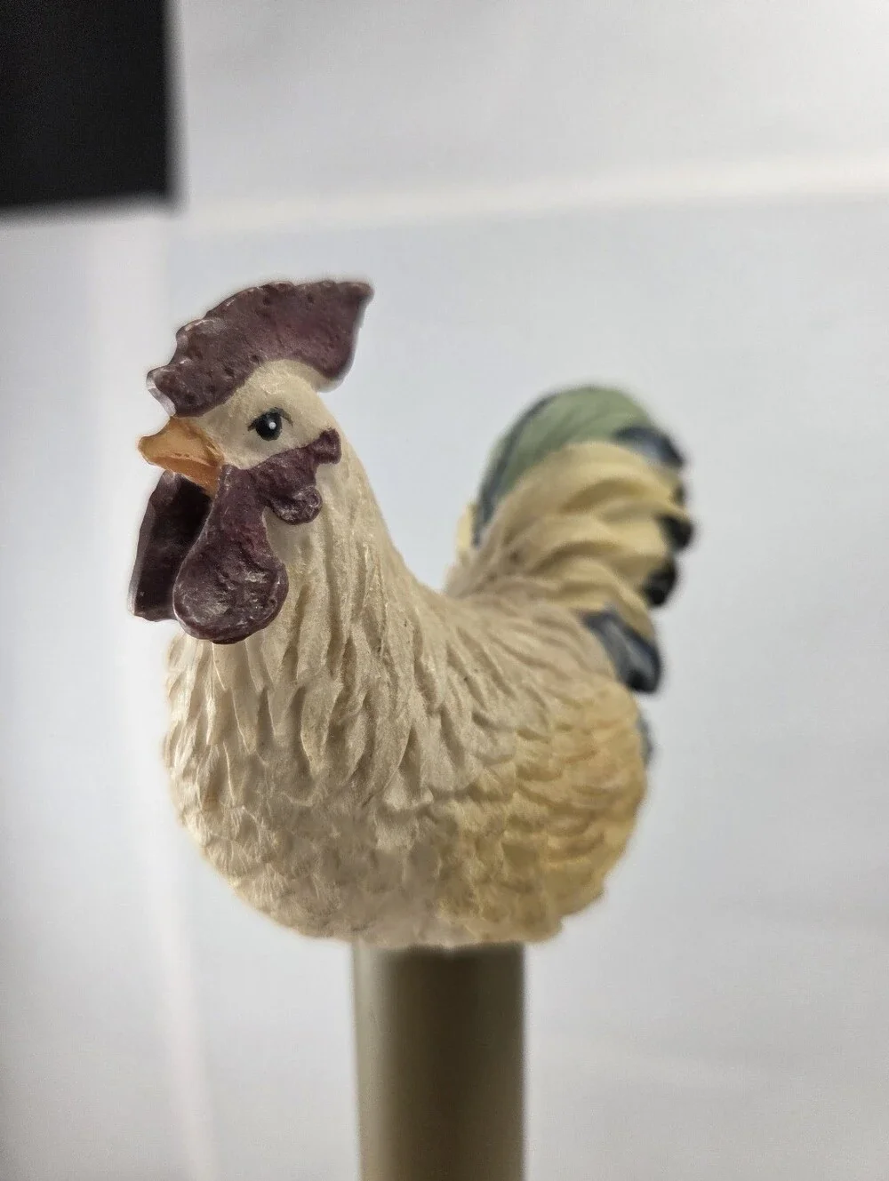 Vintage Jay Import Grumpy Rooster Rustic Paper Towel Holder Wood